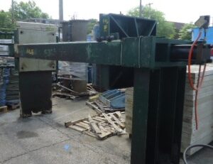 Duriron 20 cu. ft. used filter press, (31) 900mm