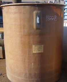 300 gallon vertical holding tank, fiberglass