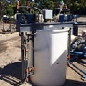 250 Gallon Plastic Polymer Treatment Tank