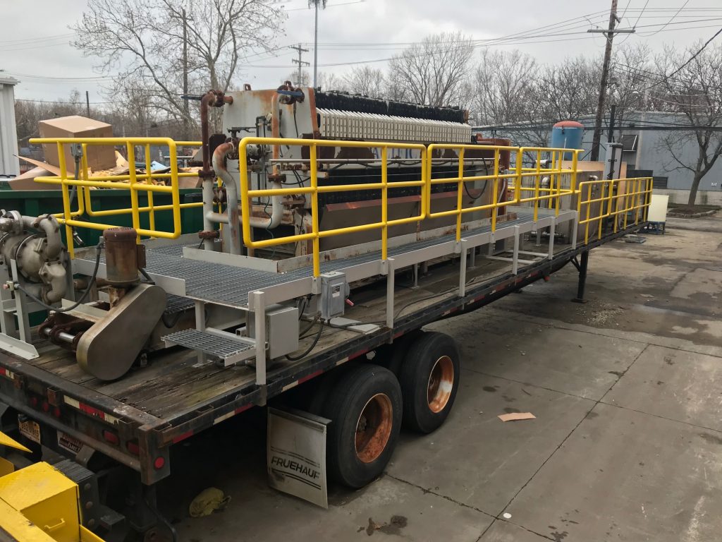 Trailer Mounted Filter Press System - 40 Cu. FT - 1000mm Plates