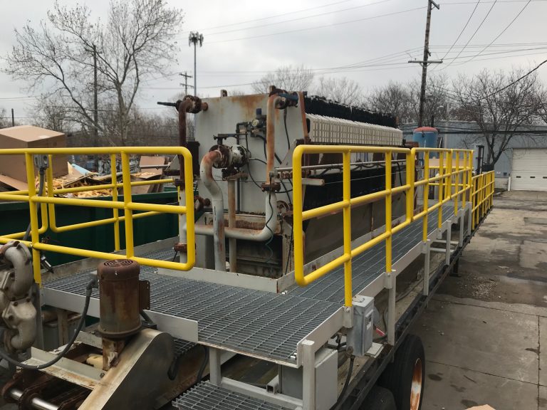 Trailer Mounted Filter Press 40 cu ft 1000mm Plates
